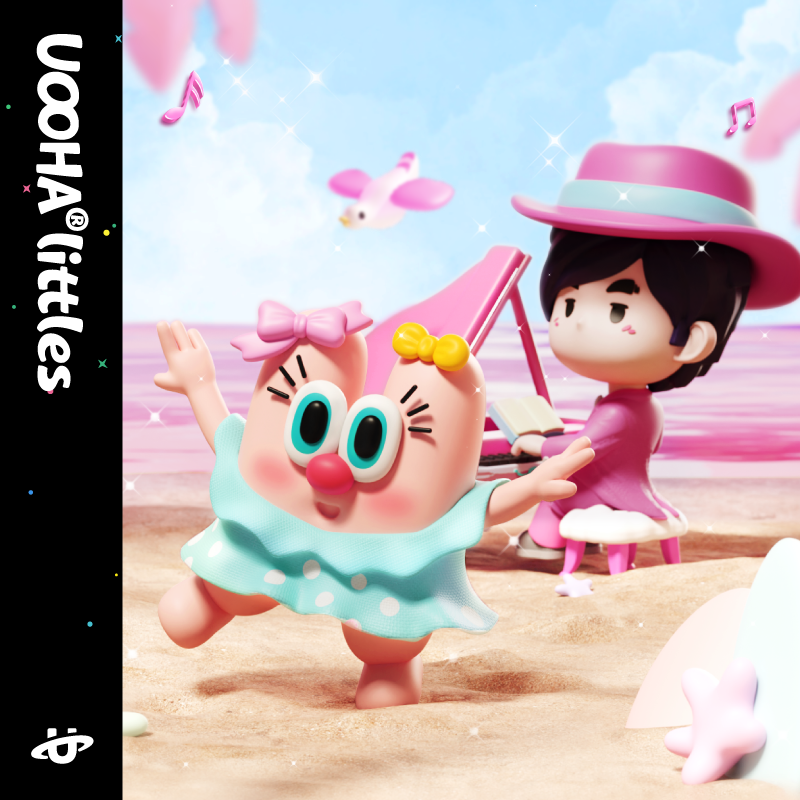 UOOHA保温杯周同学联名款粉色旋律送女生保冷杯水杯水杯儿童