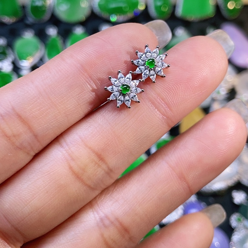 【闪购商品】翡翠翡翠银S925镶嵌
