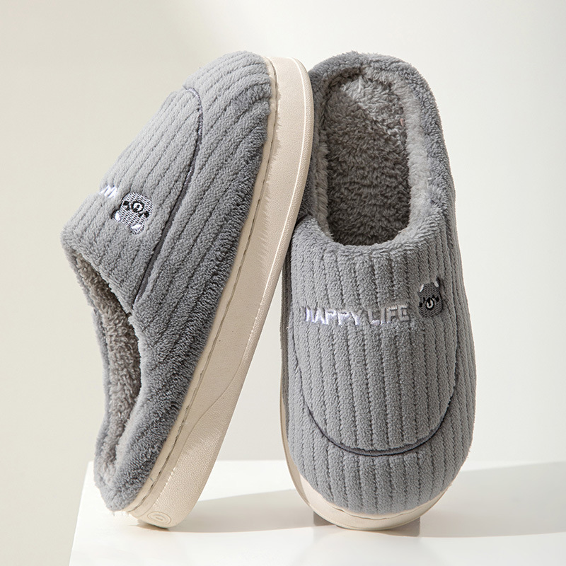 棉拖鞋女士冬季室内居家居防滑情侣毛拖鞋2023新款家用男士秋冬款