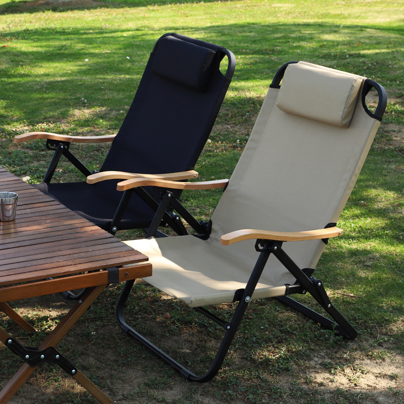 户外折叠椅便携四档可调节午休椅钓鱼沙滩露营野餐野营躺椅轻便