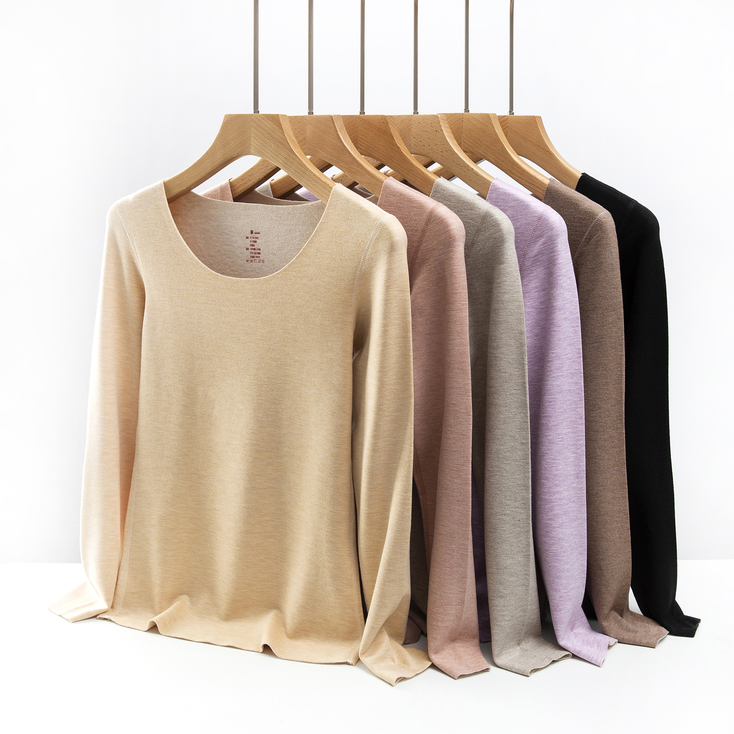 蚕丝羊毛女长袖 Q002