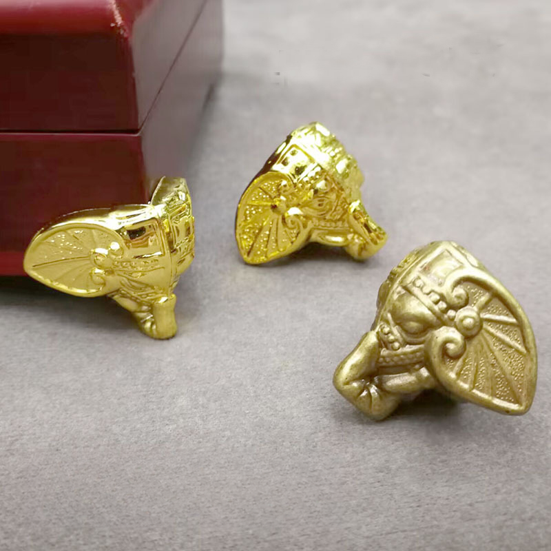 活动【幸福】手工DIY锌合金脚古铜色脚座三角脚座饰品合页垫脚底脚
