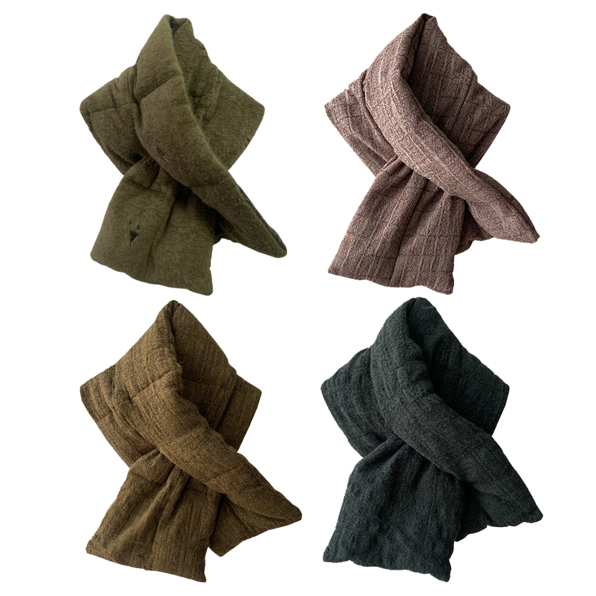 云雾里 原创设计复古文艺百搭保暖羊毛95白鹅绒围巾 1330