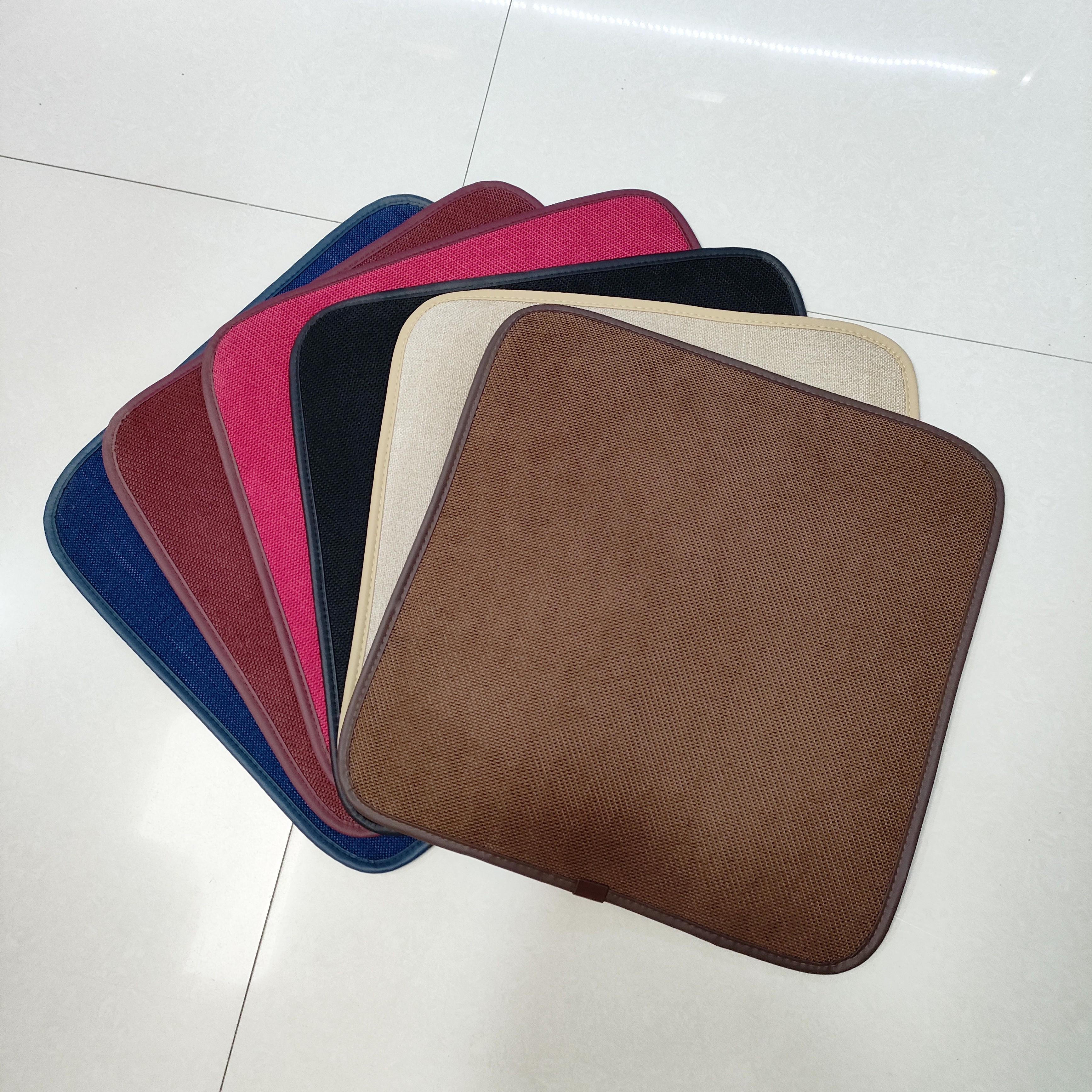 雪尼尔3D透气网小方垫