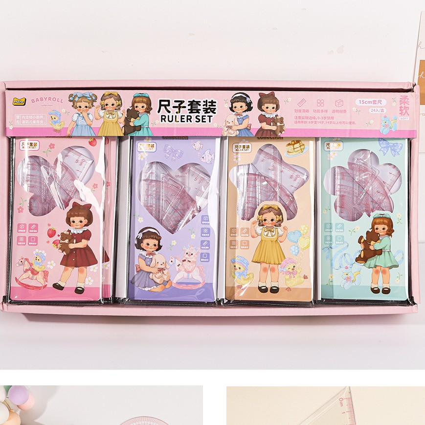 憨小姐【蛋卷妹妹尺子套装MHP020455】