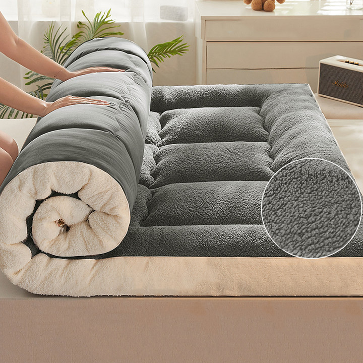 大豆纤维牛奶绒床垫软垫加绒加厚家用垫褥学生宿舍单人垫被床褥子