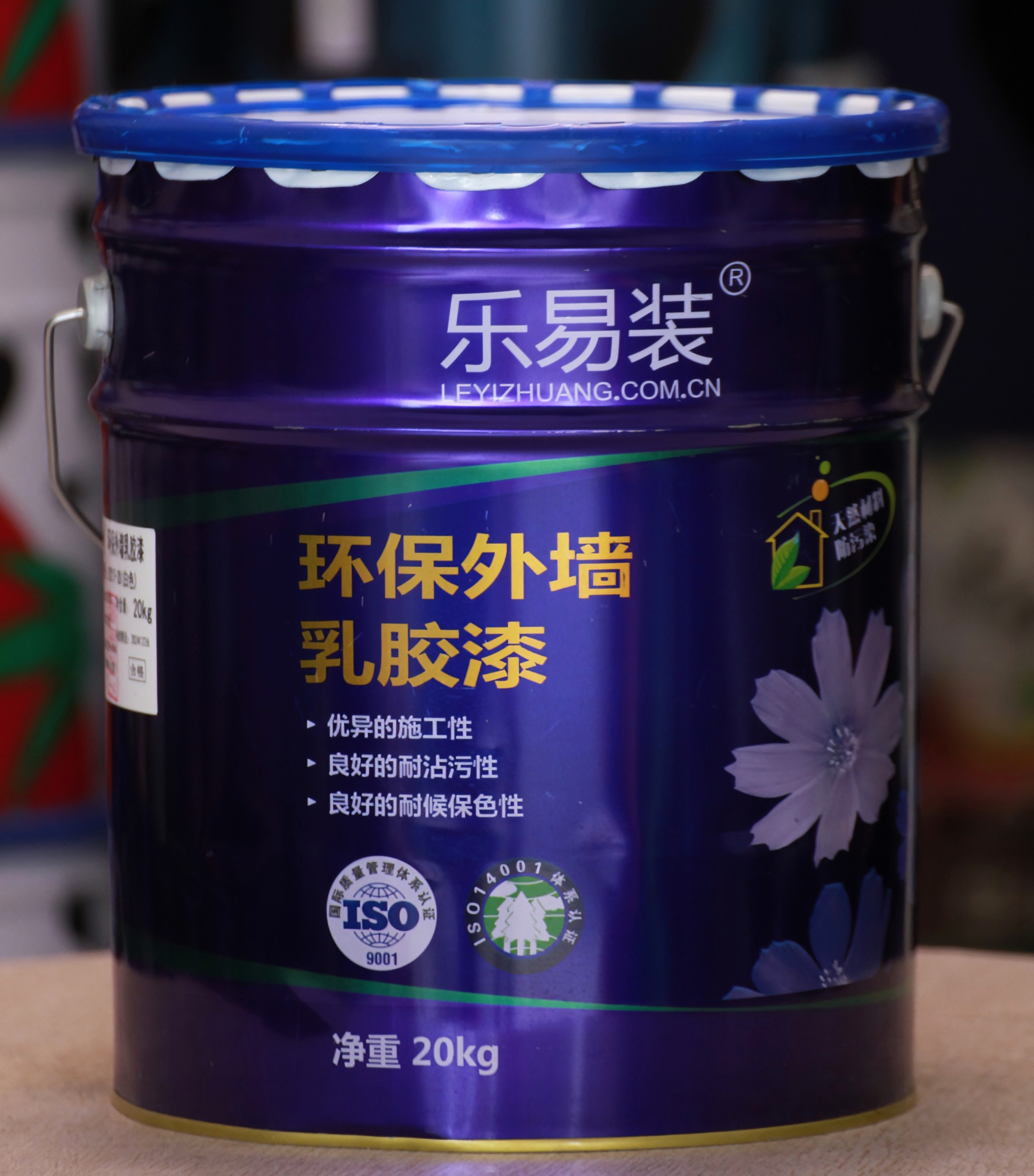 华润漆 乐易装环保外墙乳胶漆 耐候保色  耐沾污性外墙漆 20kg