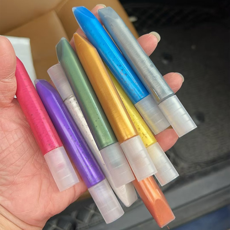 珠光丙烯颜料 3D立体勾线笔玻璃画颜料 手工diy玻璃杯半透光防水