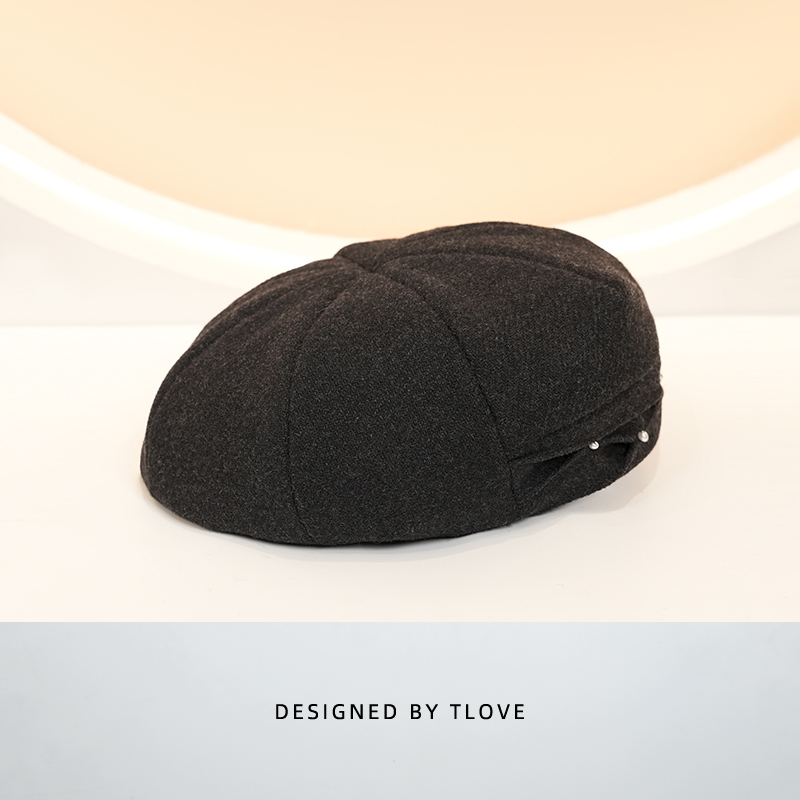 9668+TLOVE 新款时尚贝雷帽秋冬地主帽百搭画家帽洋气蓓蕾帽