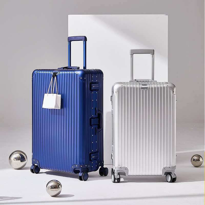 【升级2024新款】全铝镁合金行李箱男女拉杆箱学生密码旅行箱皮箱子