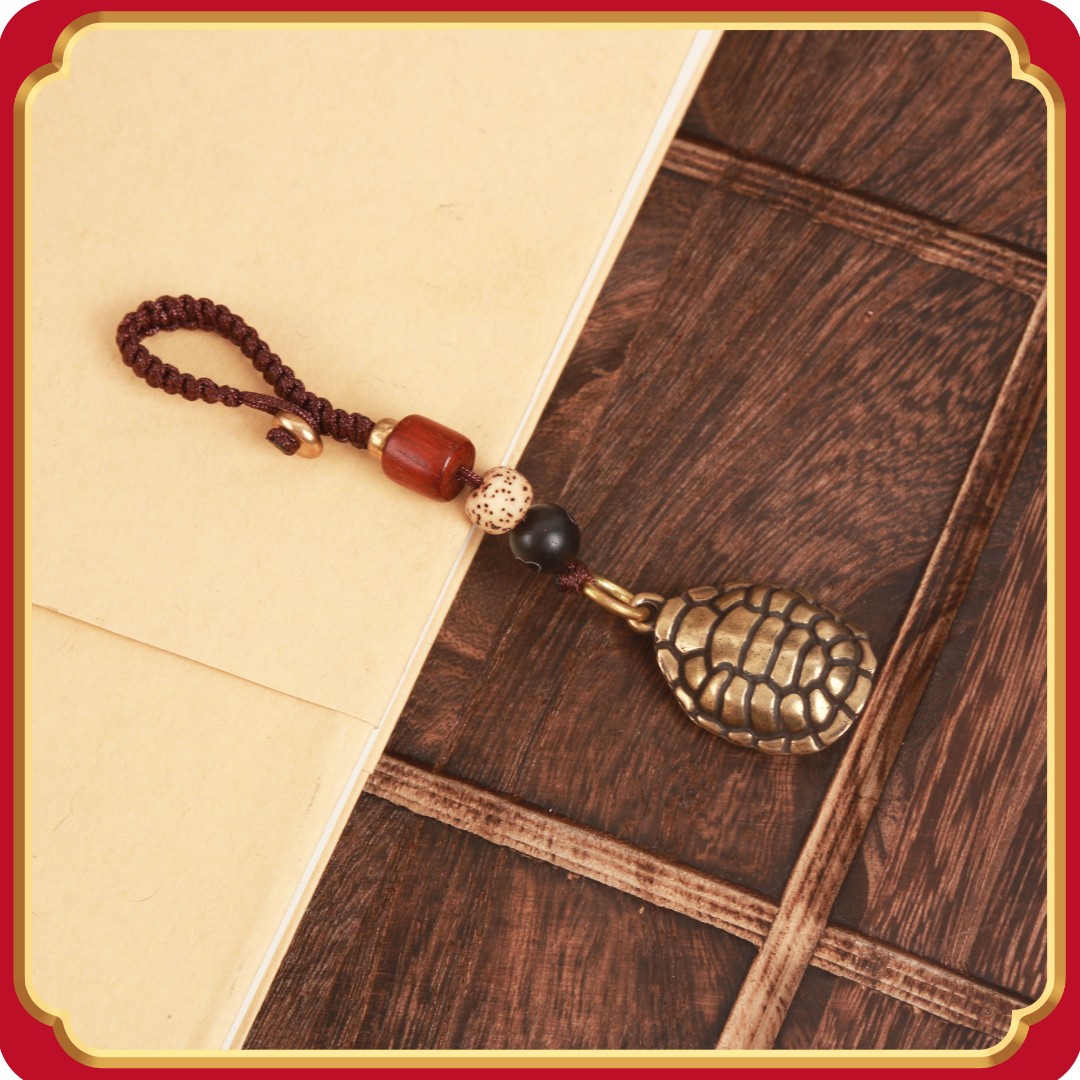 菩斋阁  龟壳背实心钥匙扣   【0225】