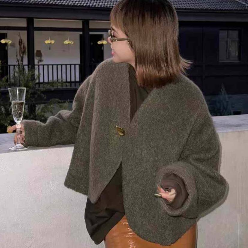 GUDDLABB茧型短外套LAB042AKR001