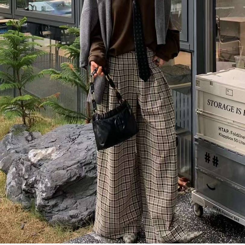 GUDDLABB马德拉斯格纹裤LAB042A56