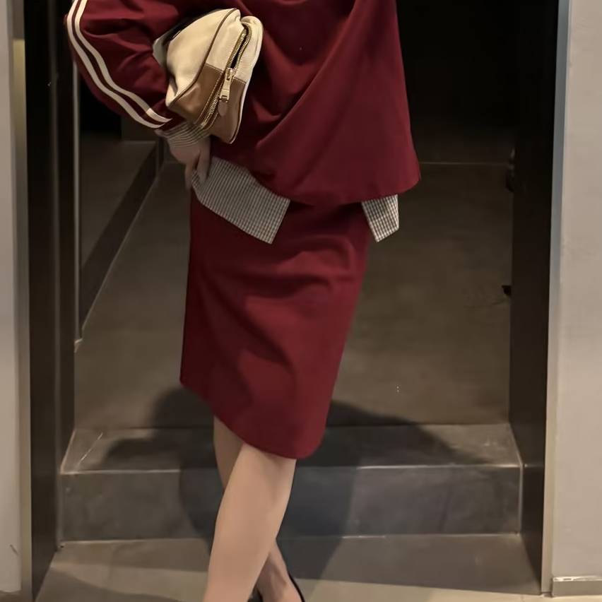 GUDDLABB系带针织半裙LAB042A47