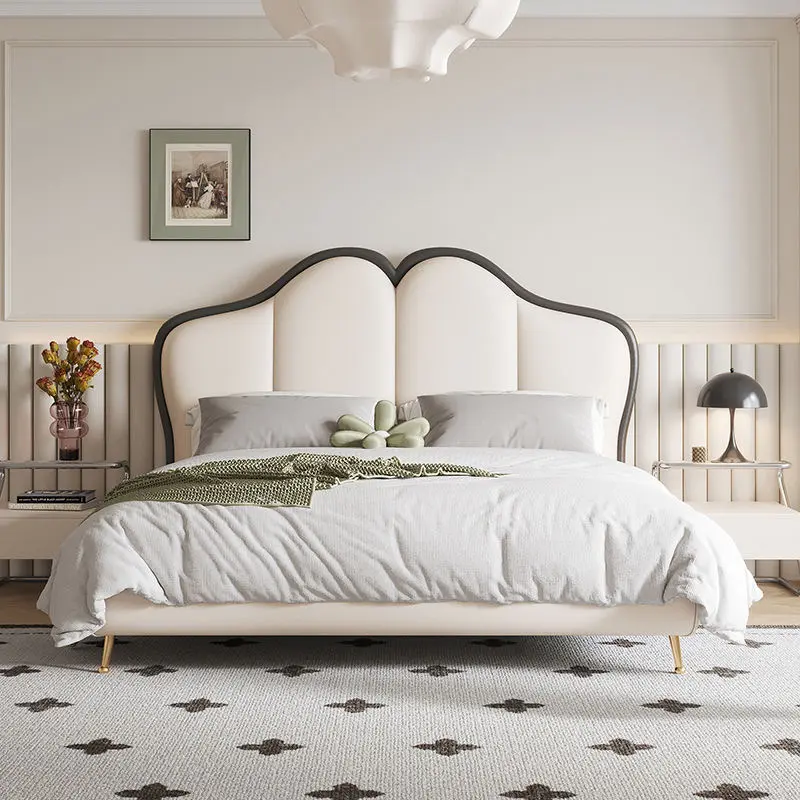 蝴蝶卡通儿童床男孩软包皮床简约公主床女孩青少年学生床居家好物