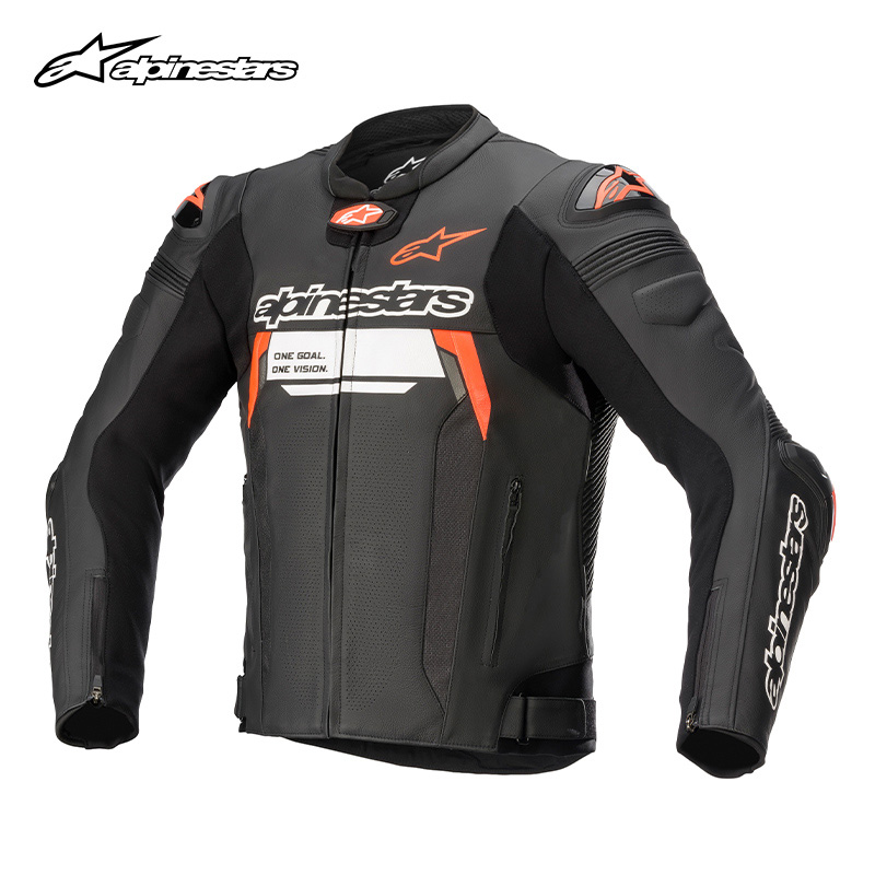 a星alpinestars摩托车骑行皮衣MISSILE V2 IGNITION皮夹克牛皮男