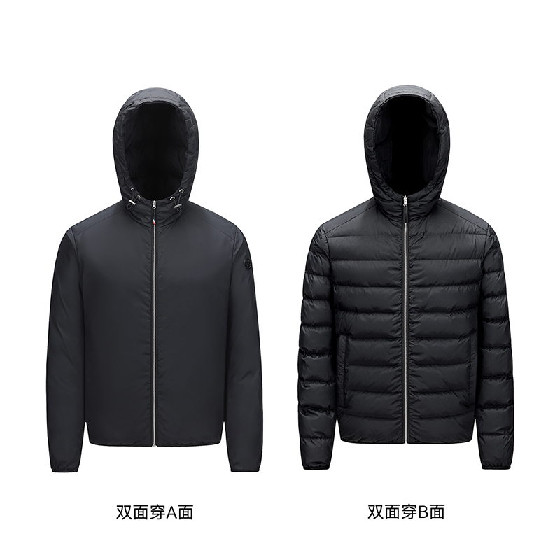 MengKooK汉堡连帽双面穿殿堂版加拿大奢鹅95鹅绒羽绒服916