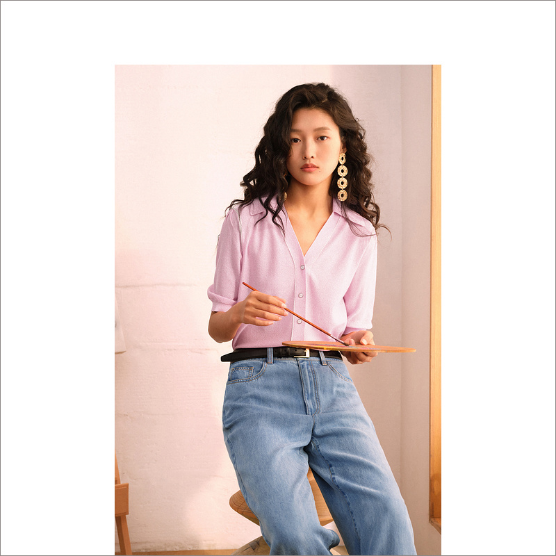 YINER音儿专柜女装夏季新款毛针织衫8C33206200