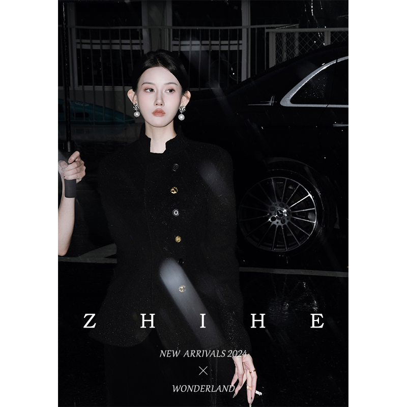 无艳一禾【传家】奢品高阶羊驼毛优雅手工双面呢大衣+半裙