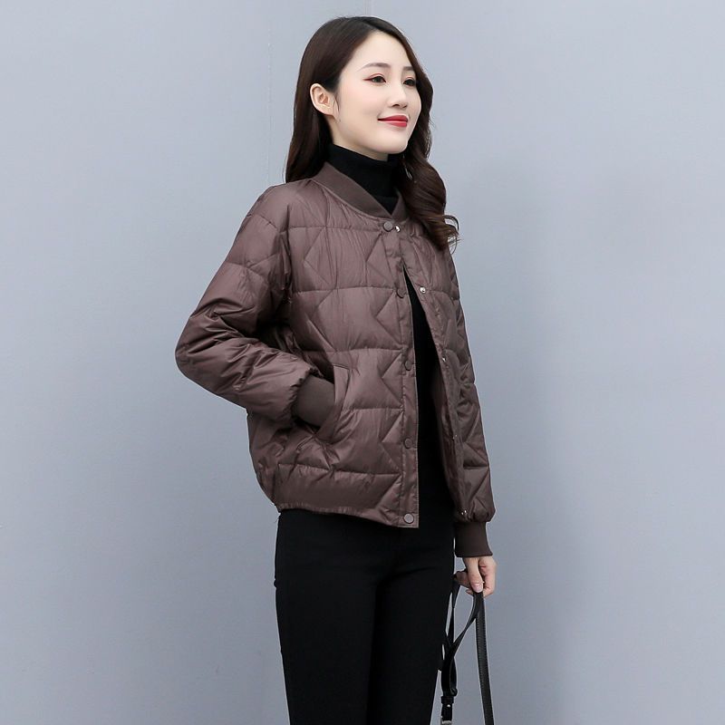 艾莱依新款羽绒服轻薄羽绒服女2023冬装新款韩版宽松显瘦短款棉衣