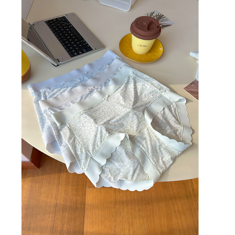 三只小熊内裤/胖mm大码夏季轻薄透气面膜内裤 140-200斤