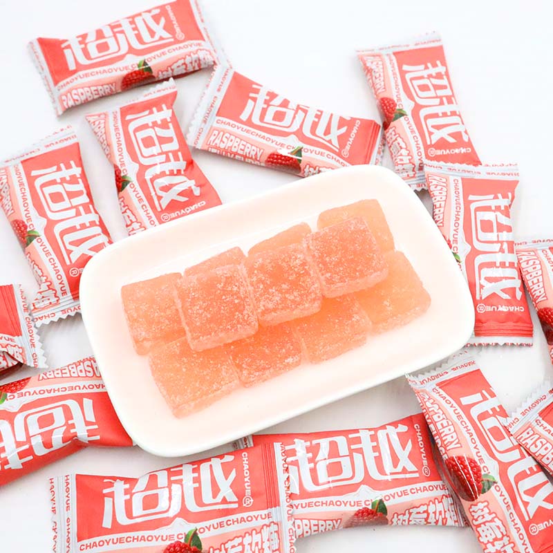 超越树莓软糖小零食小吃休闲食品酸甜香浓