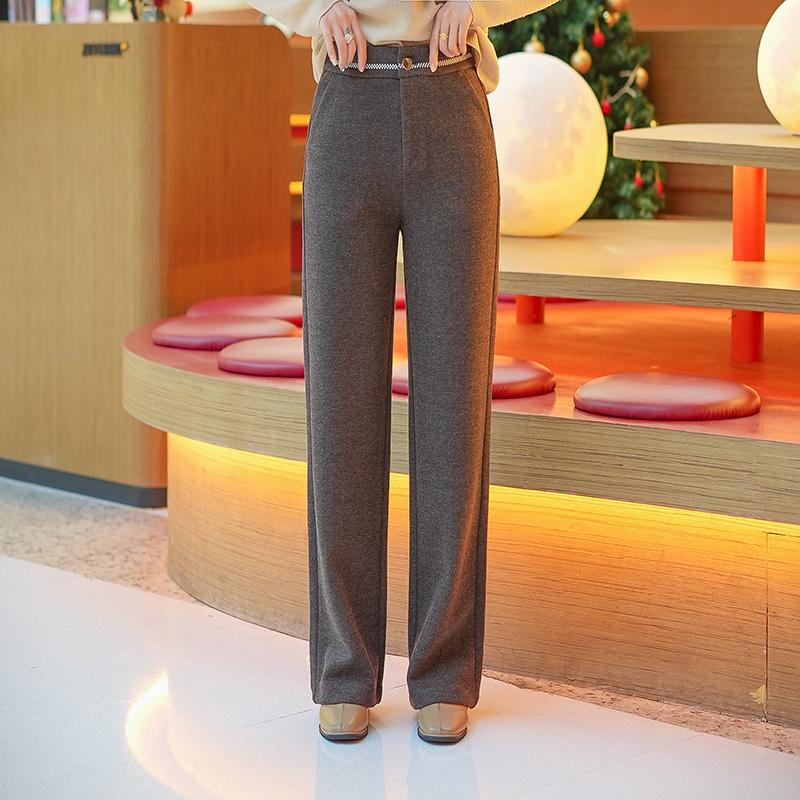 莱尔夫人3691（短款160以下拍）休闲直筒女裤