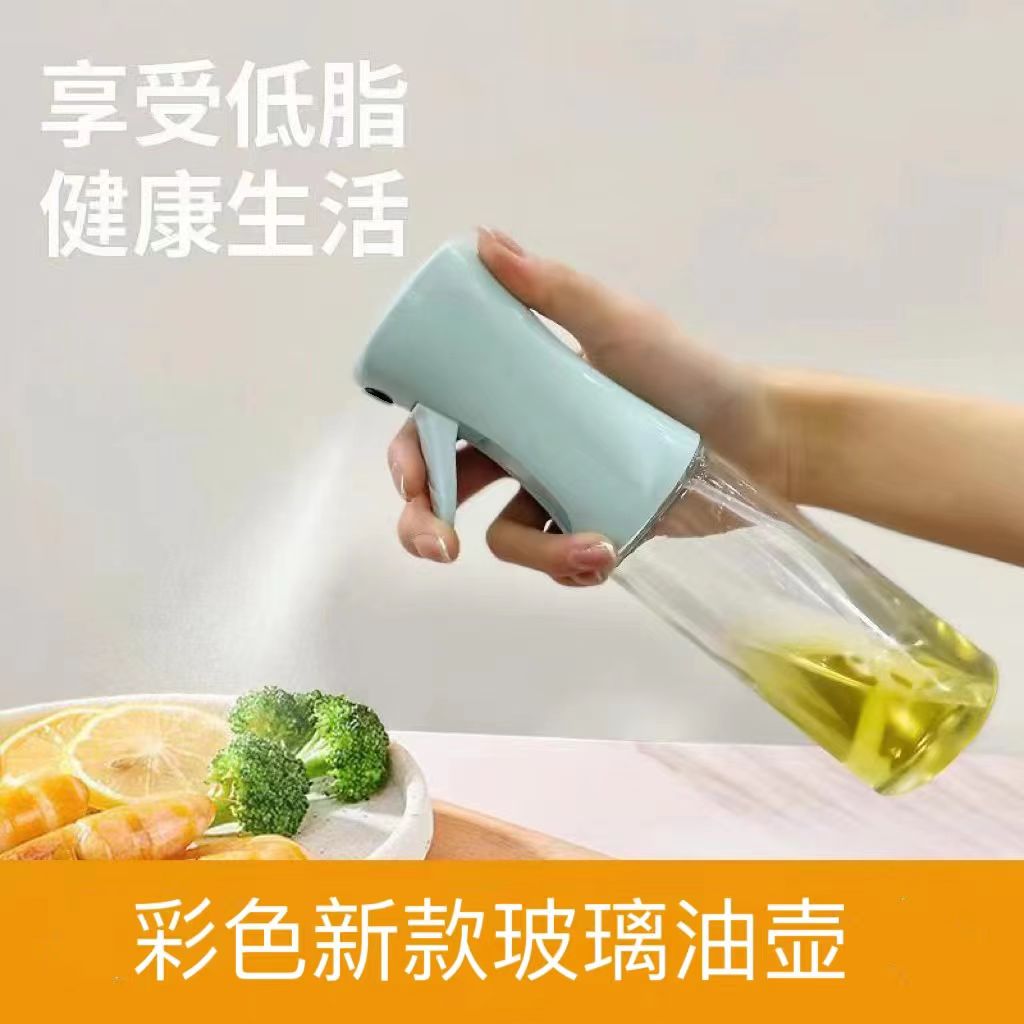 【玻璃喷油壶】家用喷油壶高压雾化油壶烧烤控油按压喷油瓶喷雾神器