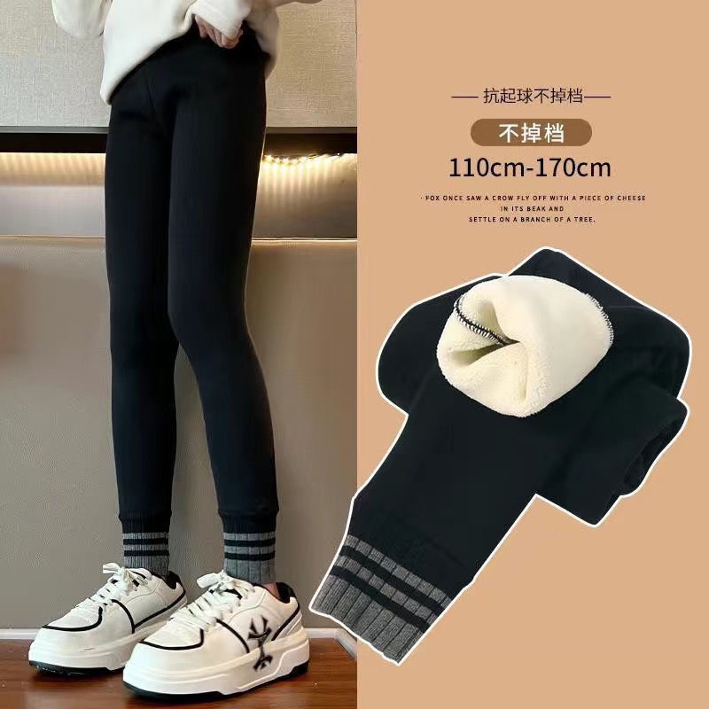 【小扬哥推荐】女童打底裤冬季加绒加厚儿童款时尚弹力裤子女孩休