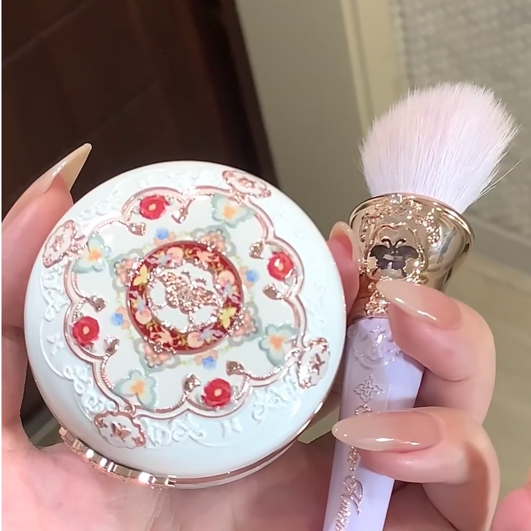 花知晓蝴蝶云肩系列胭脂盒双色腮红新品哑光膨胀收缩提亮03粉彩莲