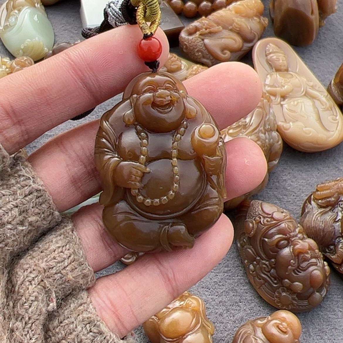 【闪购商品】和田玉挂件未镶嵌时**迁
