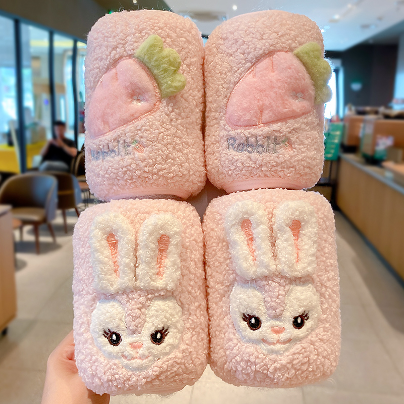 可爱保暖羊羔绒袖套秋冬新款防污耐脏护袖男女童防水保暖袖套