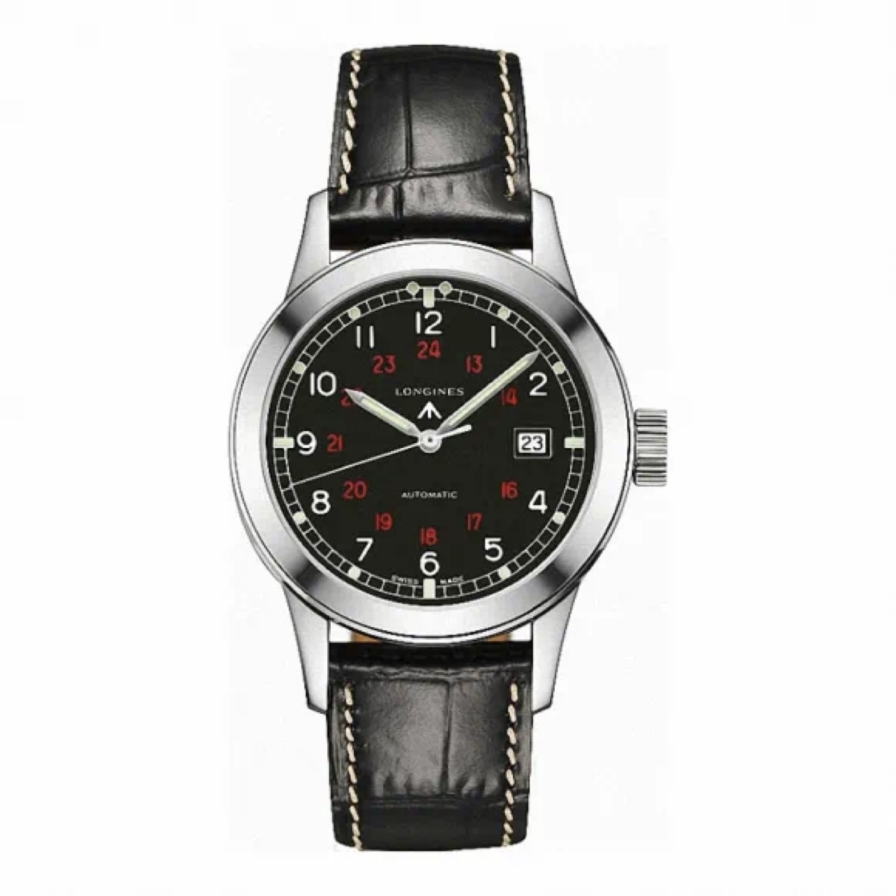 95新 Longines/浪琴 /亚虎2/浪琴/复刻832/男士机械腕表/表经40