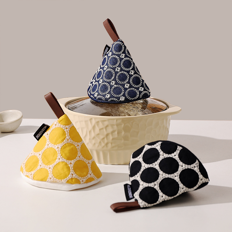 防烫锅帽厨房砂锅珐琅锅隔热夹布艺手套夹微波炉隔热手夹锅盖帽