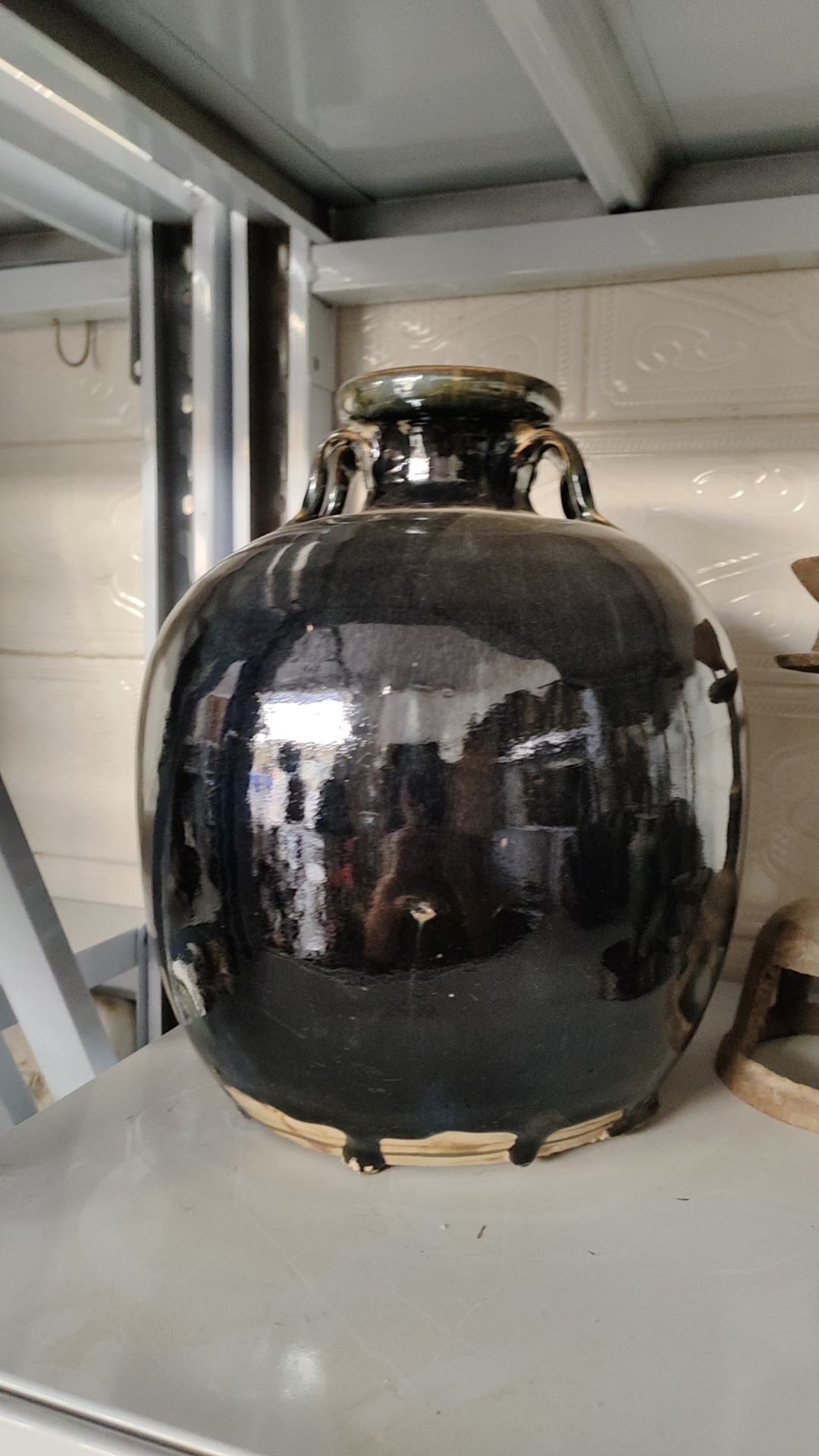 老坛子老罐子  黑瓷罐子