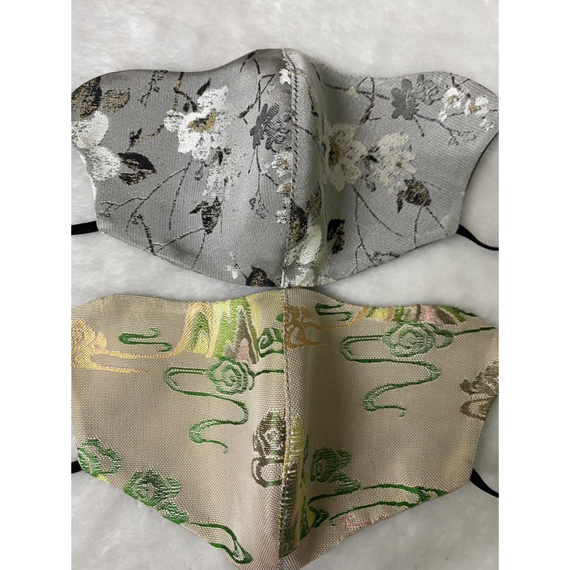 100％桑蚕丝 真丝宋锦香云纱口罩3D立体护眼角防晒晒防尘防紫面罩