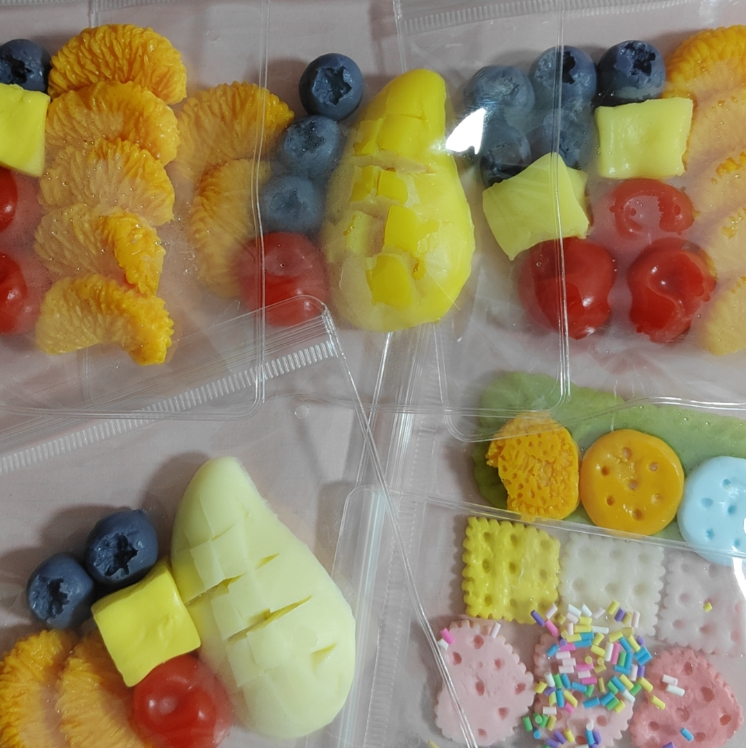 水果捞 饼干小配饰 食品级硅胶捏捏乐解压玩具默认微瑕