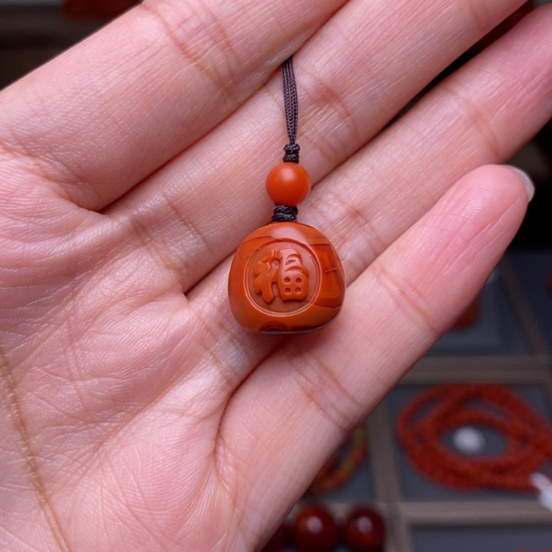 【闪购商品】南红玛瑙手机链未镶嵌一****6