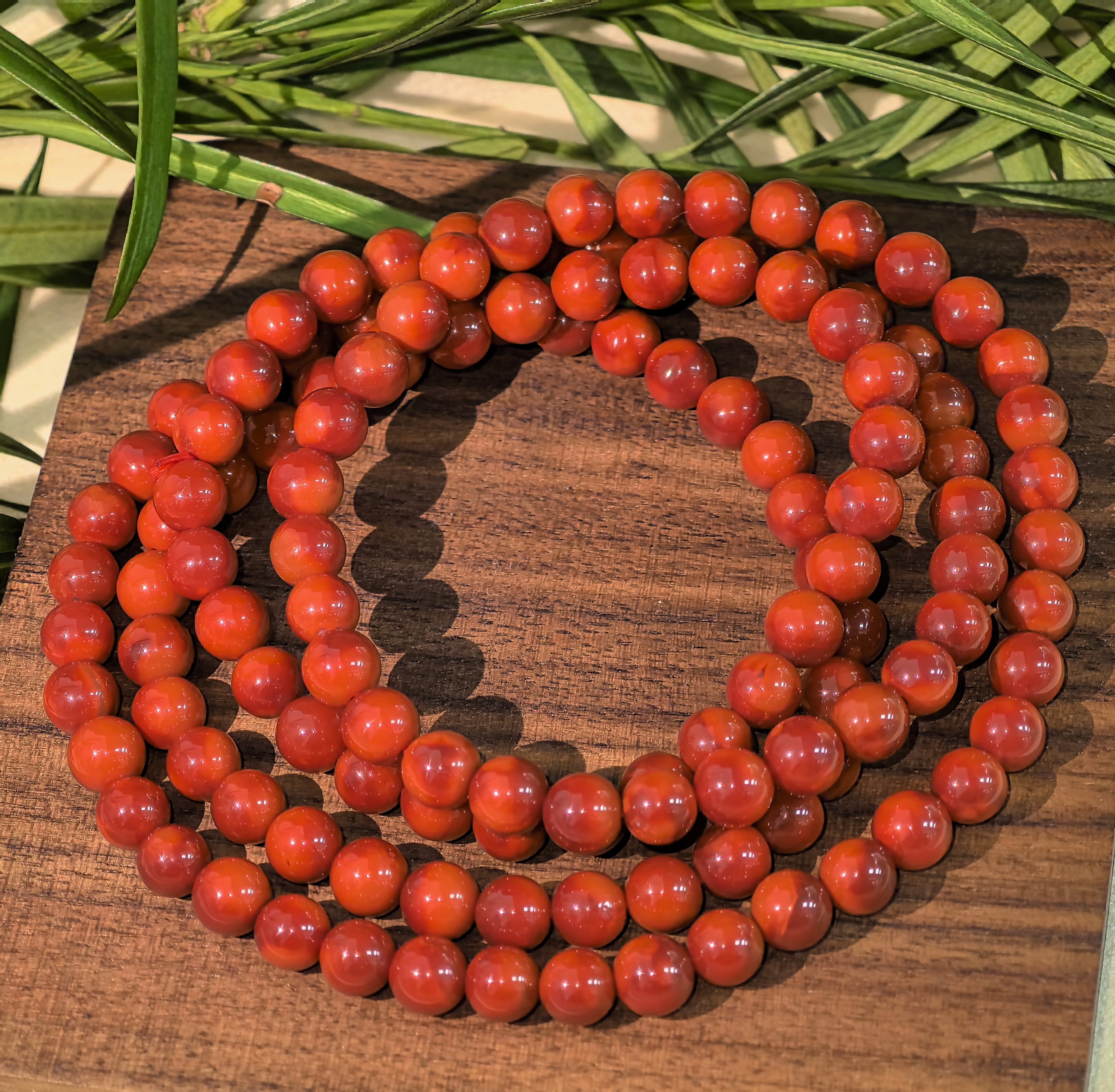 四川凉山瓦西料牛血锦红多圈收藏级手链佛珠