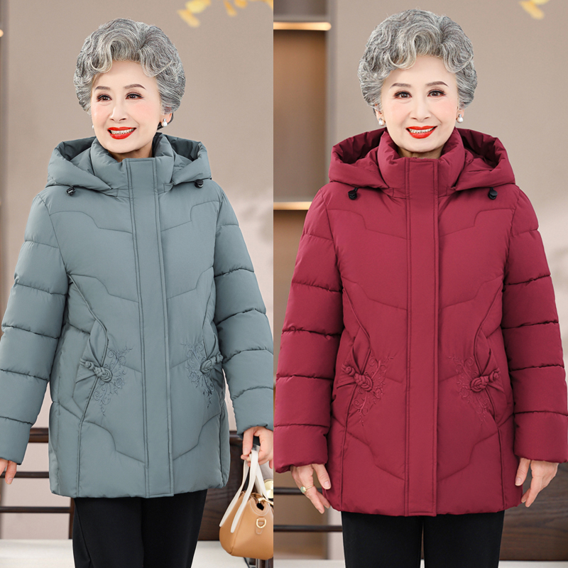 中老年人女冬装棉衣奶奶装冬季加绒加厚保暖棉袄新中式妈妈装棉服