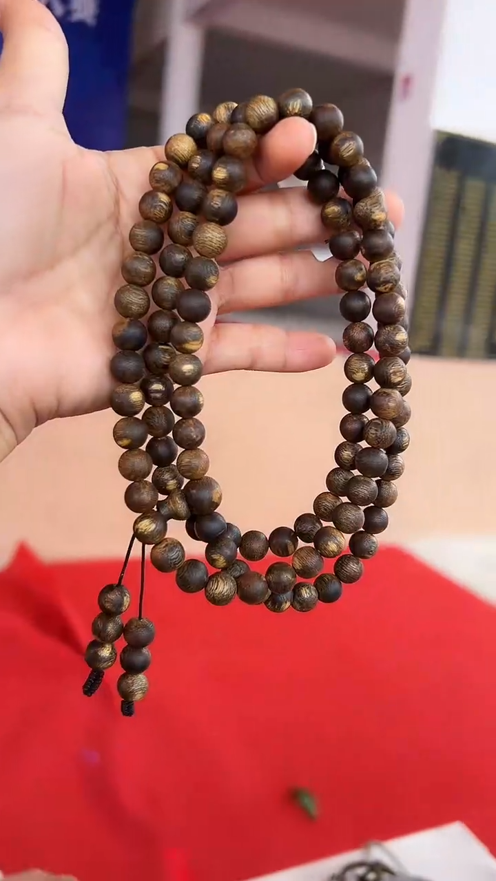 【闪购商品】沉香手串99沉卡09-36克白多圈留疤