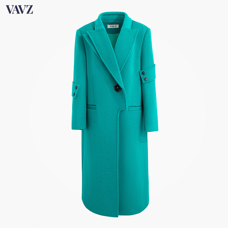 【VAVZ】双翻领设计感多穿阔型大衣2024春秋高级感WT7521