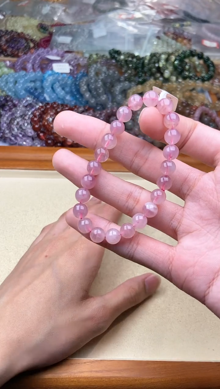 【闪购商品】水晶手串未镶嵌20.54紫马粉手串