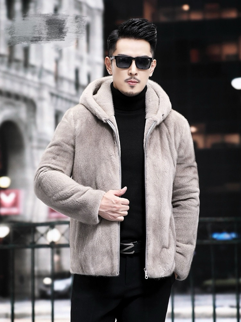 2025银蓝色天鹅绒男款外套