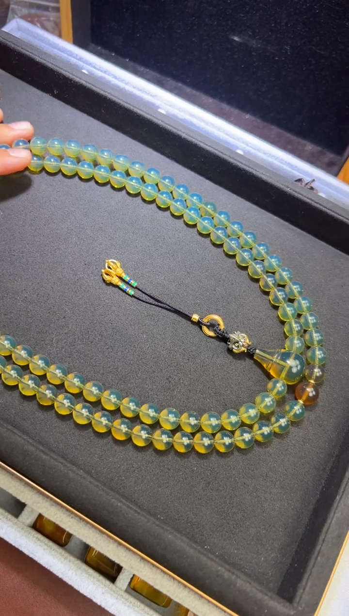 【闪购商品】琥珀套链未镶嵌108 *9 琥珀