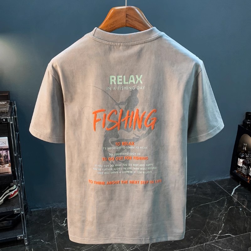 GTRT美式宽松短袖男重磅潮流印花夏季上衣体恤男士棉时尚百搭潮流