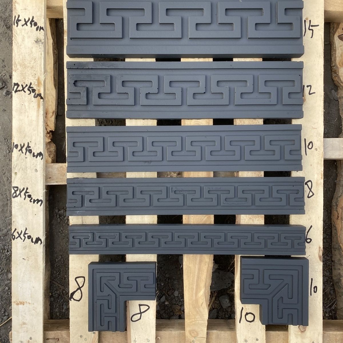 中式回纹线砖雕线条仿古砖雕中式回字纹万字纹福寿线蝙蝠线条腰线