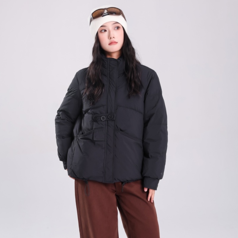 羽绒服女款短款2024年秋冬新款休闲立领宽松时尚小个子保暖外套爆