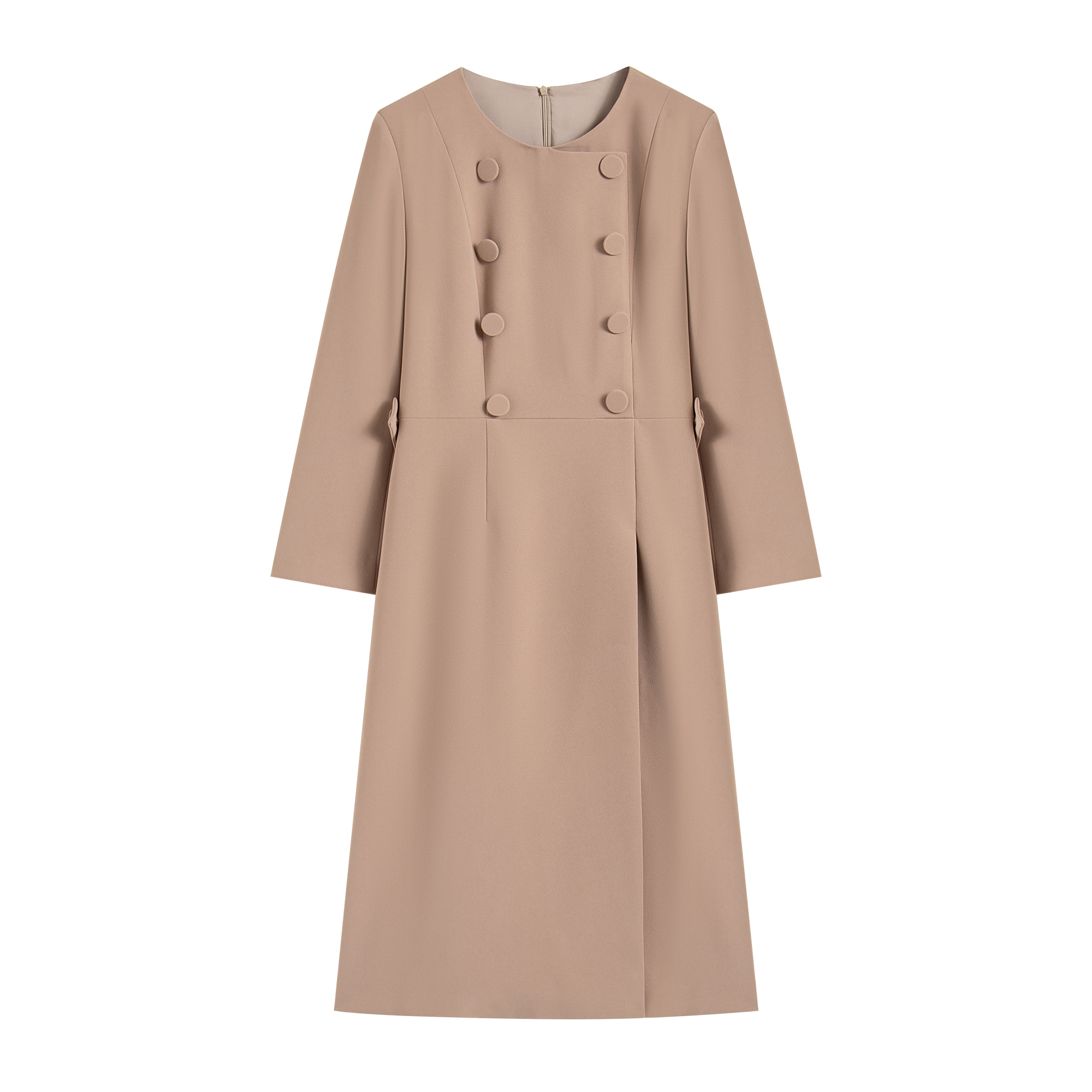 【南油虹姐】法式复古高级感气质设计感修身长袖2024新款小黑裙