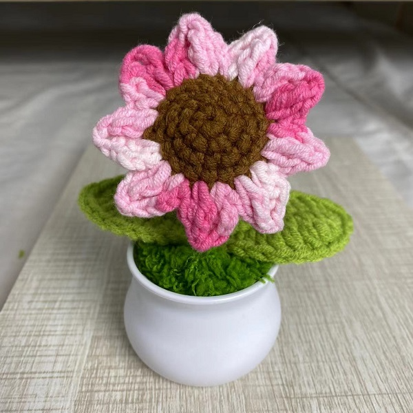 直播间自选再拍。织女手工编织钩织花盆栽.夜市摆摊选货，礼物互送.